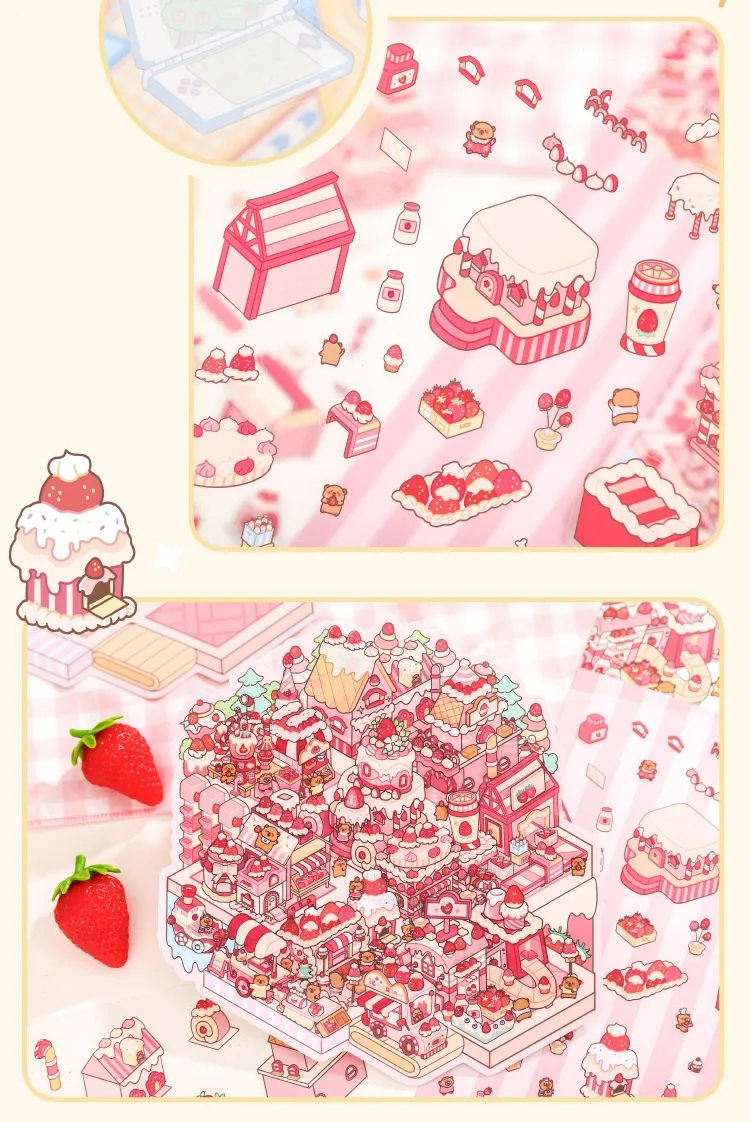 1 Piece Animal Cartoon Learning PET Paper Cartoon Style Cute Stickers display picture 4