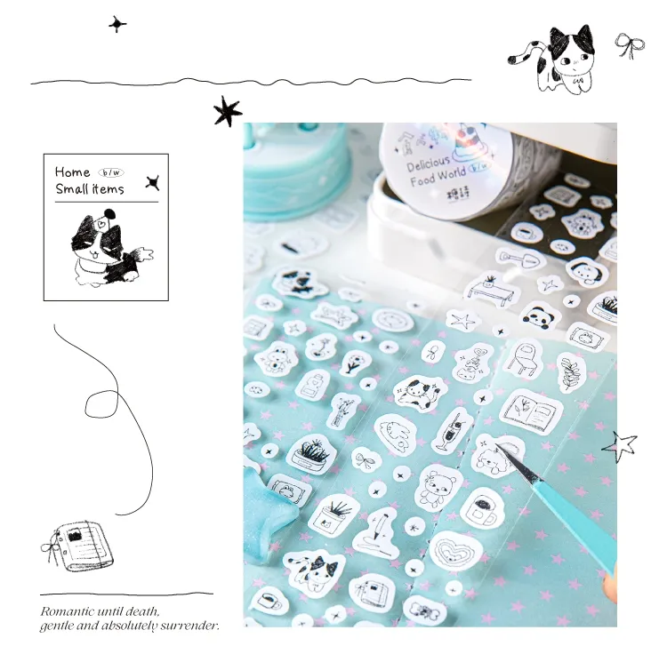 1 Piece Cartoon Learning Paper Cartoon Style Cute Adhesive Tape display picture 3