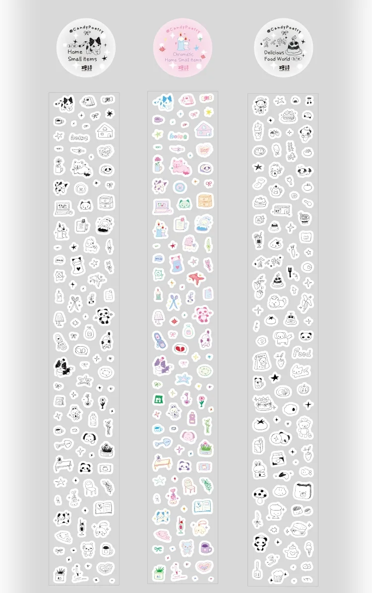 1 Piece Cartoon Learning Paper Cartoon Style Cute Adhesive Tape display picture 8