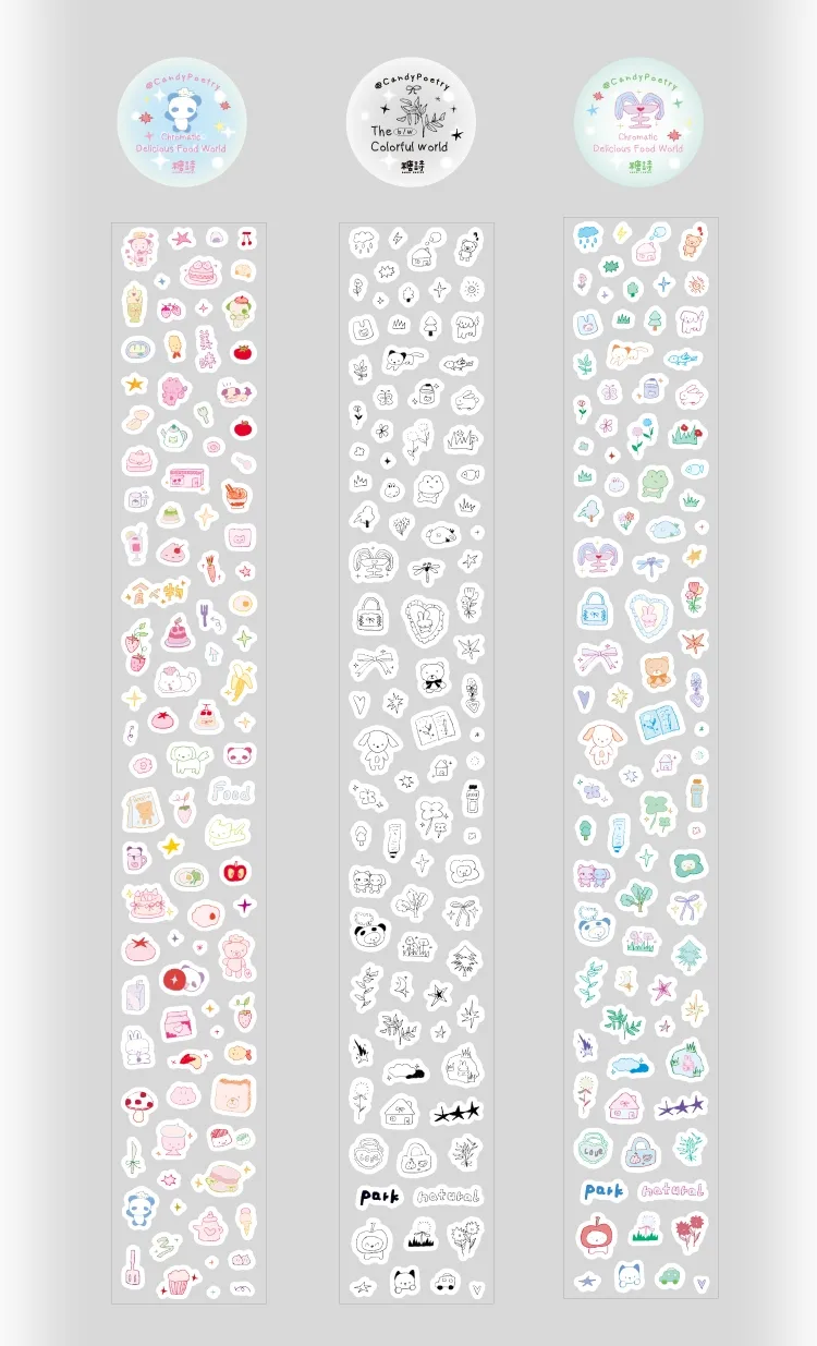1 Piece Cartoon Learning Paper Cartoon Style Cute Adhesive Tape display picture 9