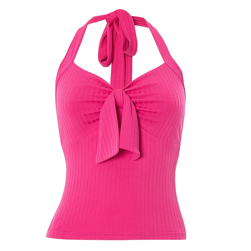 Women's T-shirt Sleeveless T-Shirts Casual Streetwear Bow Knot display picture 11