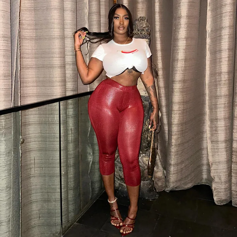 Women's Holiday Party Selfie Casual Streetwear Solid Color Calf-Length Casual Pants display picture 9
