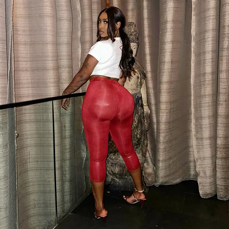 Women's Holiday Party Selfie Casual Streetwear Solid Color Calf-Length Casual Pants display picture 12