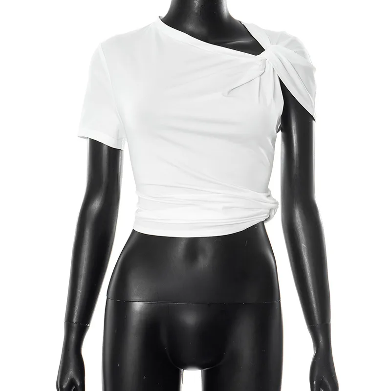 Women's T-shirt Short Sleeve T-Shirts Casual Streetwear Solid Color display picture 19