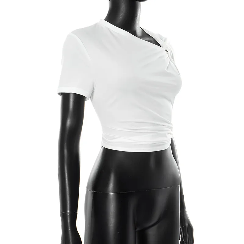 Women's T-shirt Short Sleeve T-Shirts Casual Streetwear Solid Color display picture 21