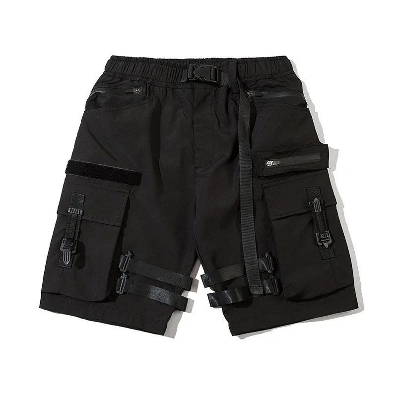 Jiayiku Men's  Dark  Functional Fashion Brand Multi-Pocket Pants Heavy Duty Tactical Tooling Shorts display picture 14