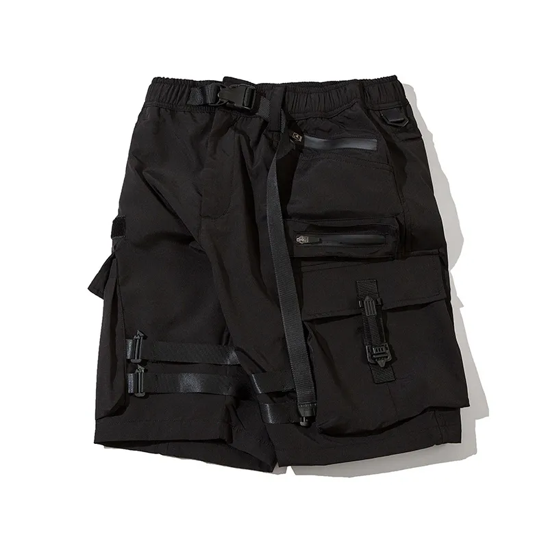 Jiayiku Men's  Dark  Functional Fashion Brand Multi-Pocket Pants Heavy Duty Tactical Tooling Shorts display picture 15