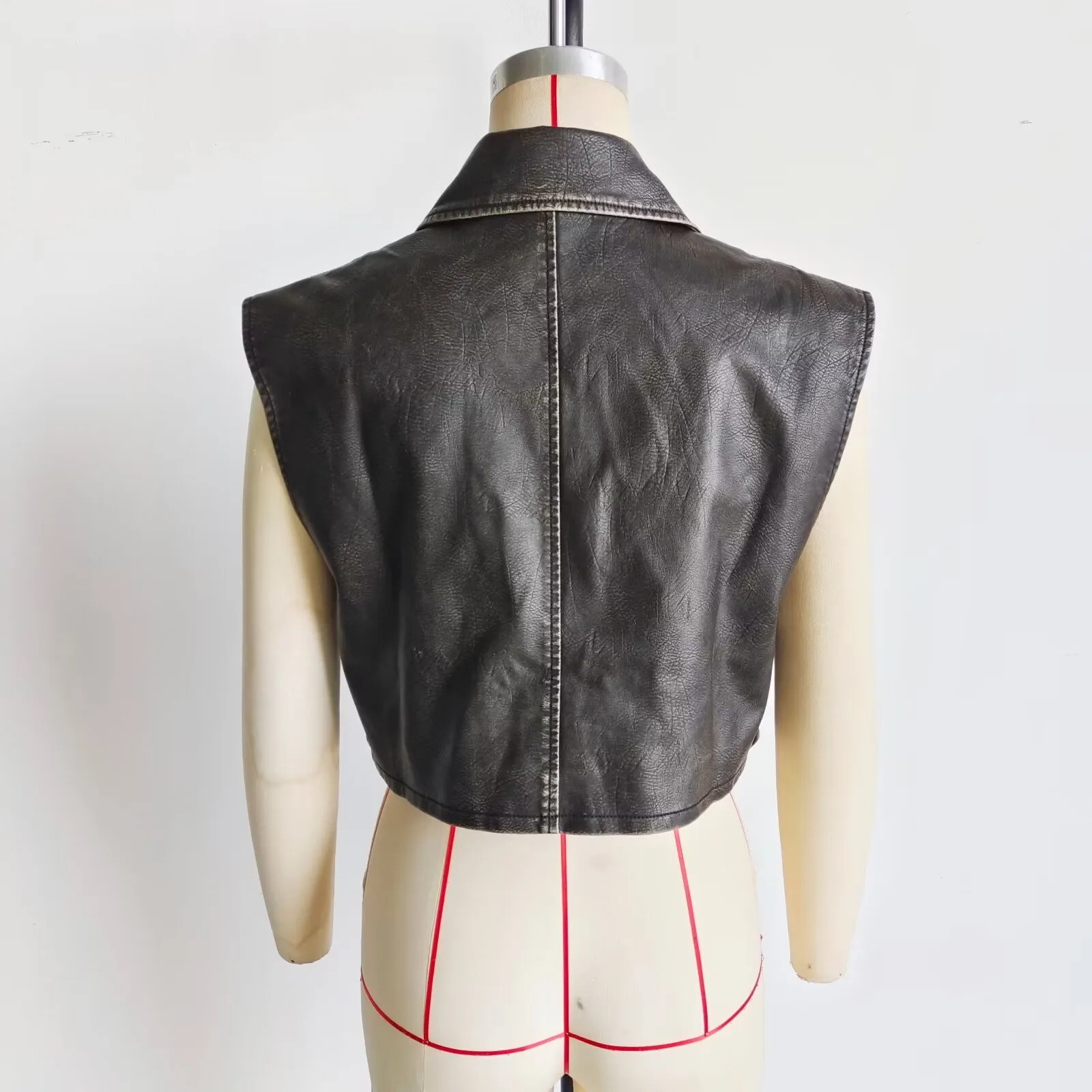 Women's Vest Sleeveless Blazers Vintage Style Solid Color display picture 19