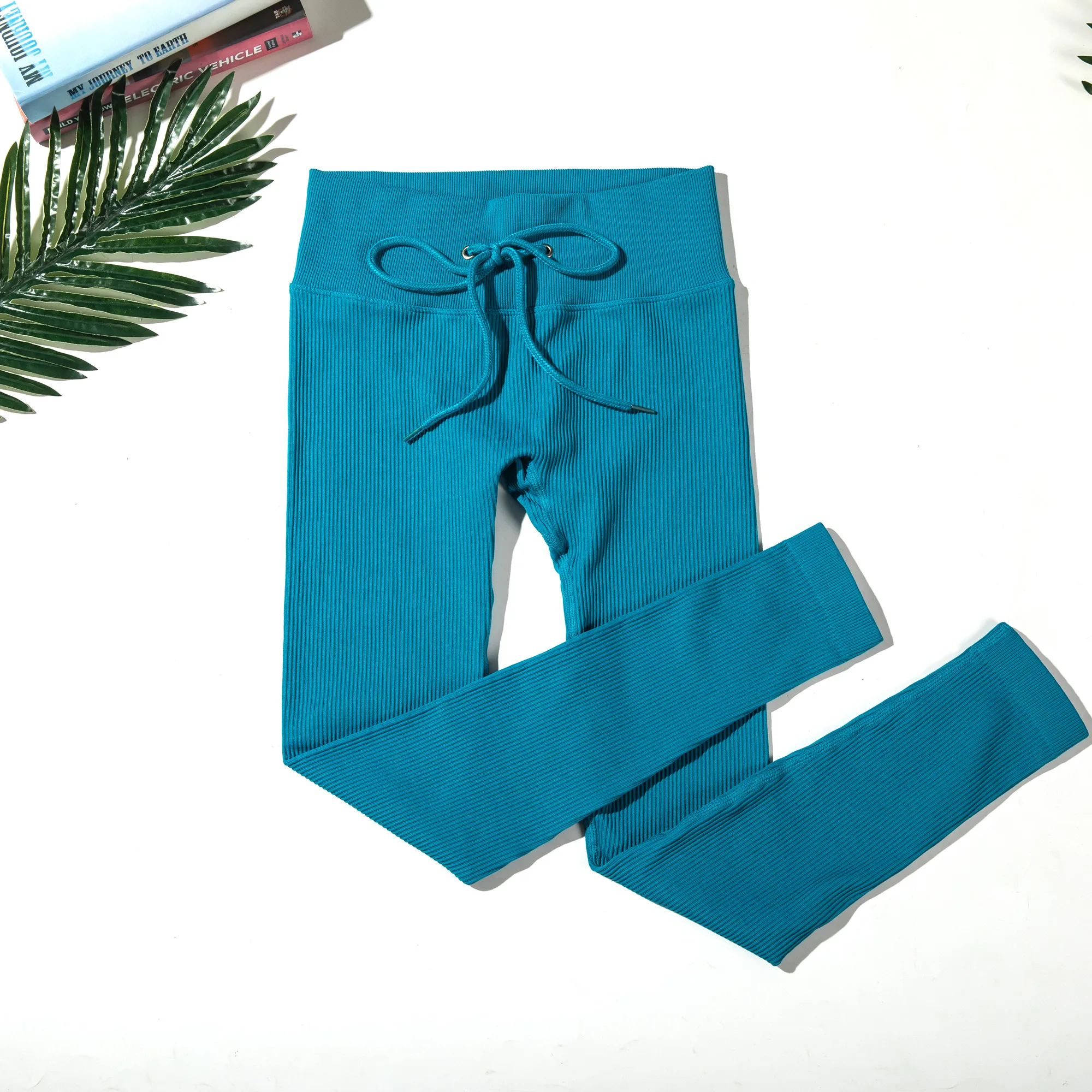 Casual Fitness Classic Style Solid Color Nylon Spandex Active Bottoms Skinny Pants display picture 7