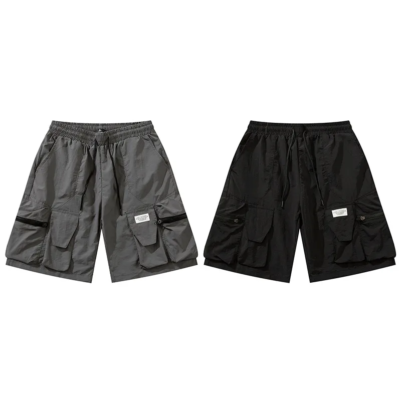Jiayiku Men's   Functional Fashion Brand Multi-Pocket Pants Quick-drying Thin Tactical Workwear Shorts display picture 2