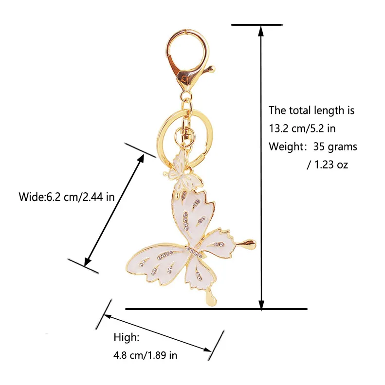 1 Piece Butterfly Alloy Women's Keychain display picture 1