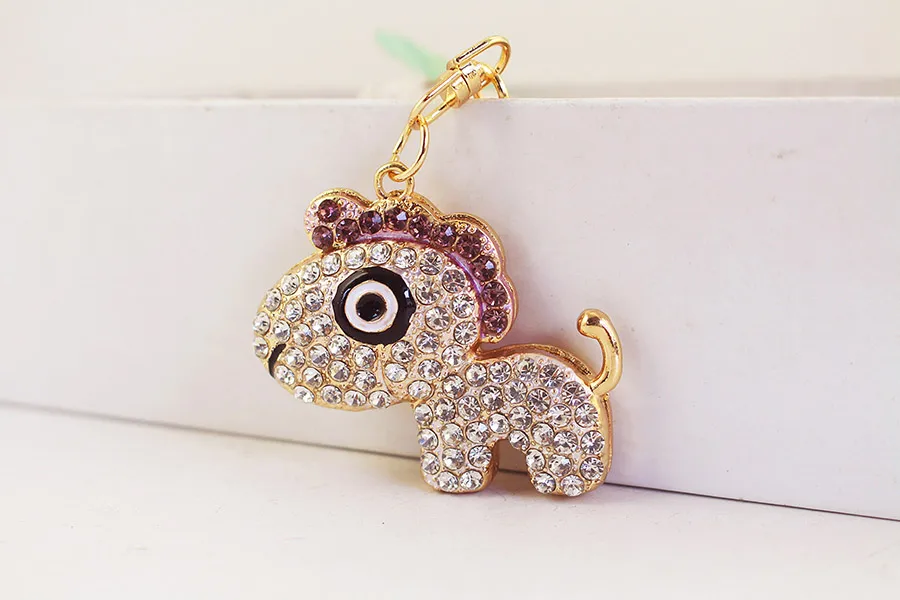 1 Piece Cute Artistic Horse Alloy Inlay Rhinestones Keychain display picture 10