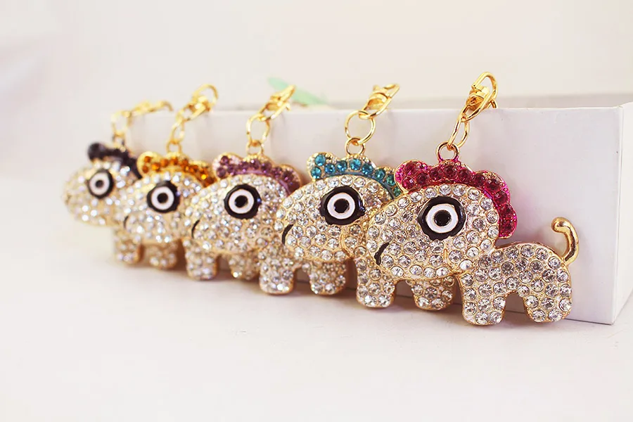 1 Piece Cute Artistic Horse Alloy Inlay Rhinestones Keychain display picture 4
