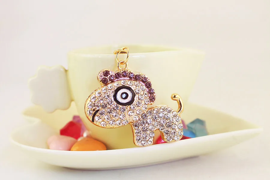 1 Piece Cute Artistic Horse Alloy Inlay Rhinestones Keychain display picture 14