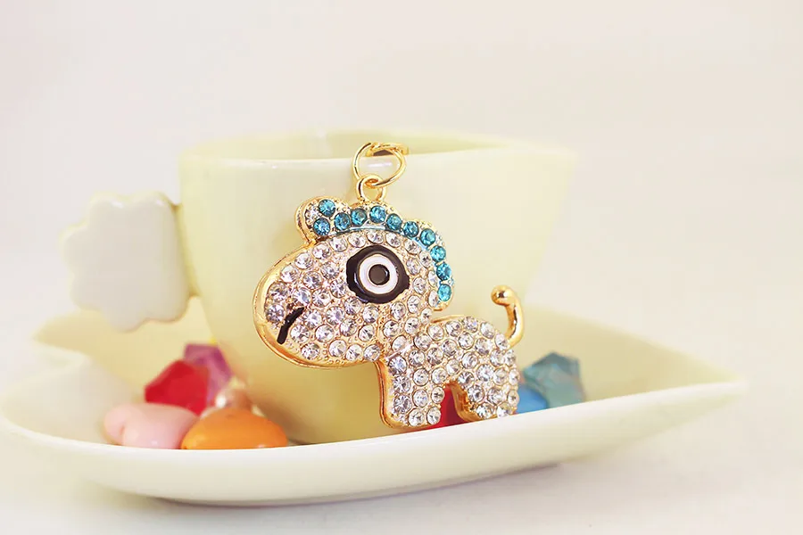 1 Piece Cute Artistic Horse Alloy Inlay Rhinestones Keychain display picture 7