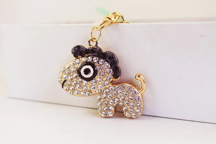 1 Piece Cute Artistic Horse Alloy Inlay Rhinestones Keychain display picture 13
