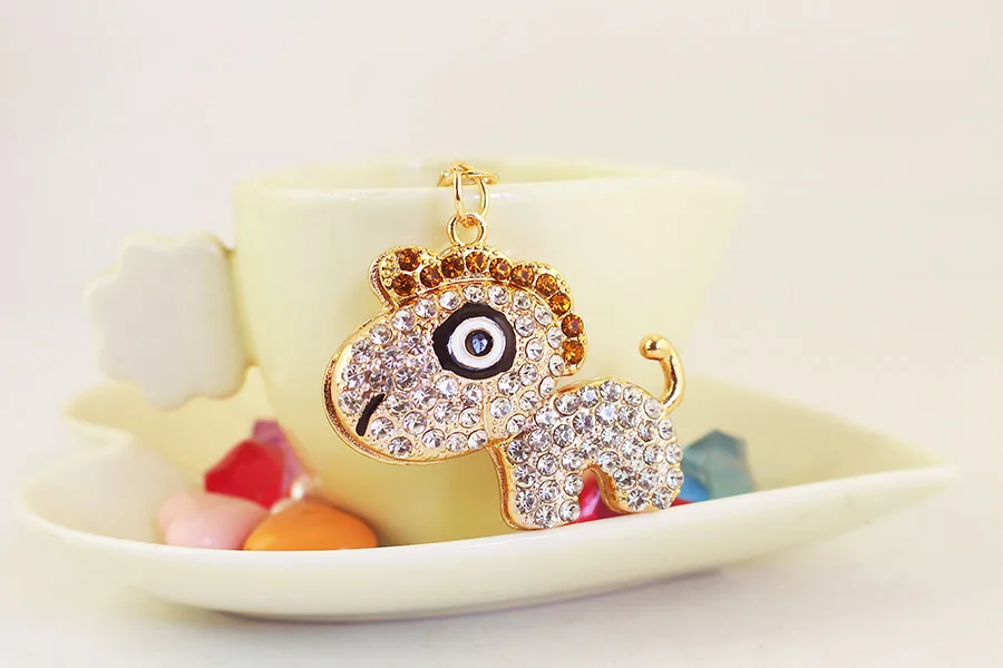 1 Piece Cute Artistic Horse Alloy Inlay Rhinestones Keychain display picture 12