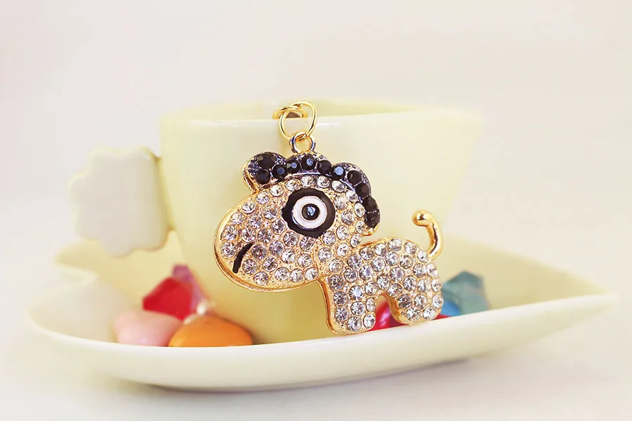 1 Piece Cute Artistic Horse Alloy Inlay Rhinestones Keychain display picture 8