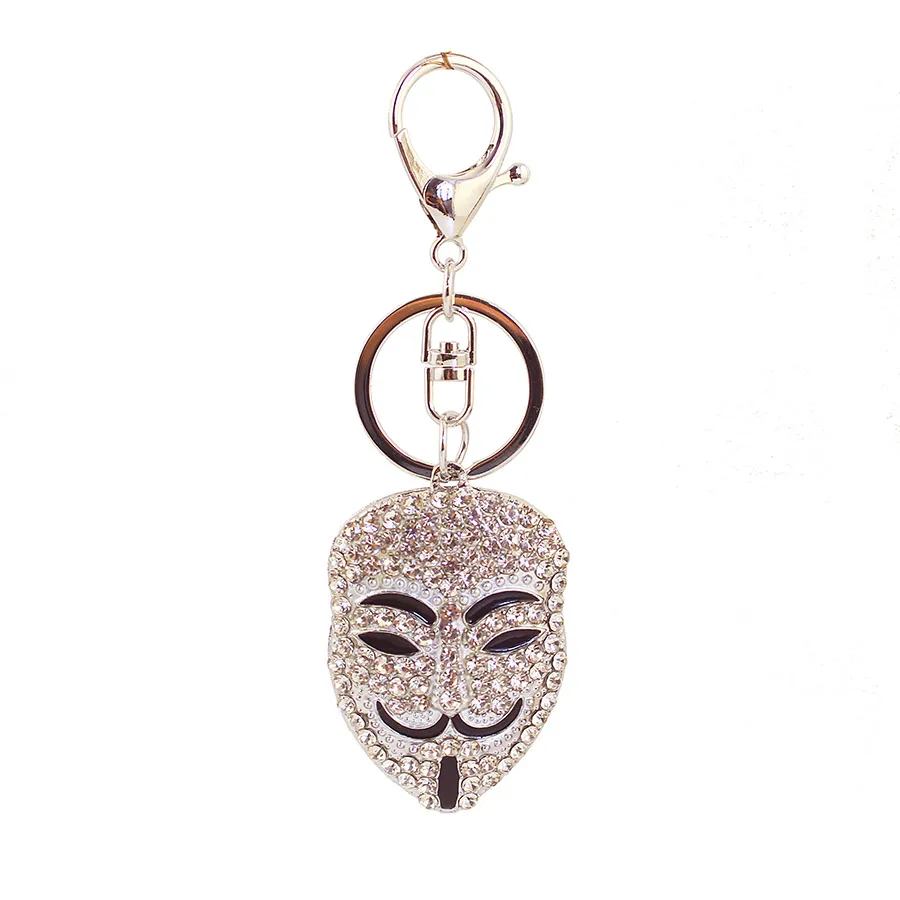 1 Piece Sweet Solid Color Alloy Inlay Rhinestones Women's Keychain display picture 8
