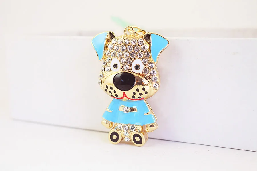 1 Piece Cute Artistic Animal Alloy Inlay Rhinestones Keychain display picture 4