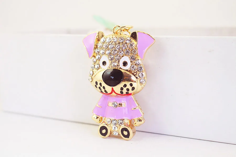 1 Piece Cute Artistic Animal Alloy Inlay Rhinestones Keychain display picture 6
