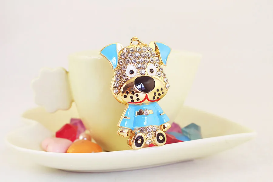 1 Piece Cute Artistic Animal Alloy Inlay Rhinestones Keychain display picture 5