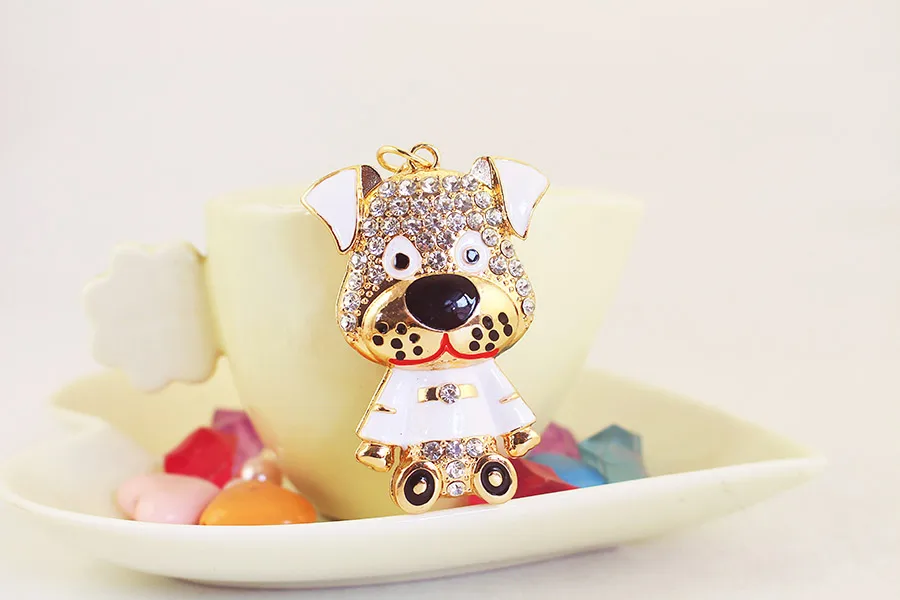 1 Piece Cute Artistic Animal Alloy Inlay Rhinestones Keychain display picture 16