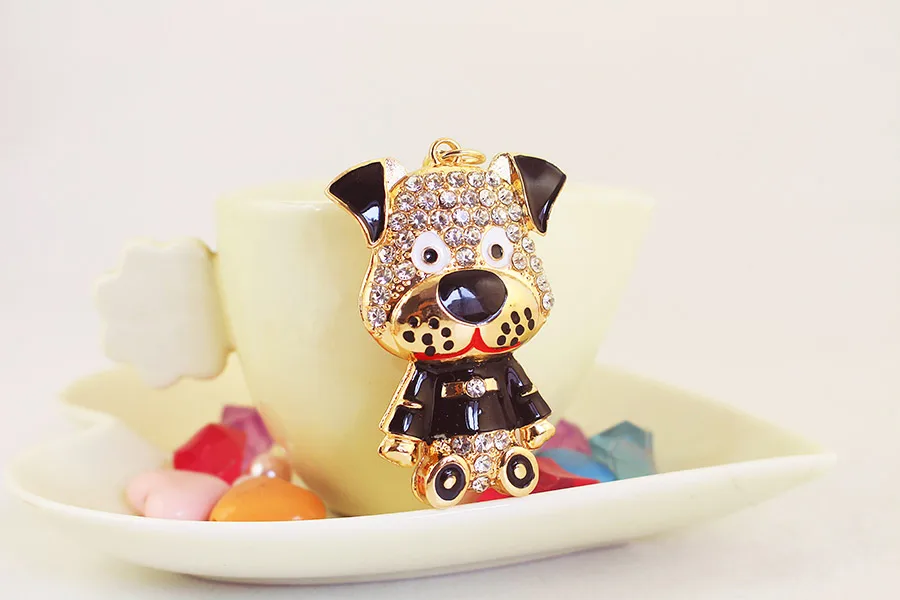 1 Piece Cute Artistic Animal Alloy Inlay Rhinestones Keychain display picture 15