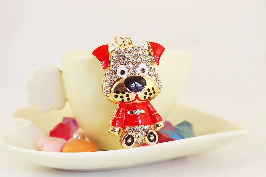 1 Piece Cute Artistic Animal Alloy Inlay Rhinestones Keychain display picture 10
