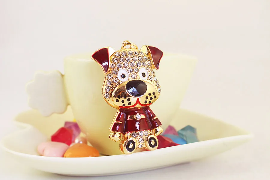 1 Piece Cute Artistic Animal Alloy Inlay Rhinestones Keychain display picture 8