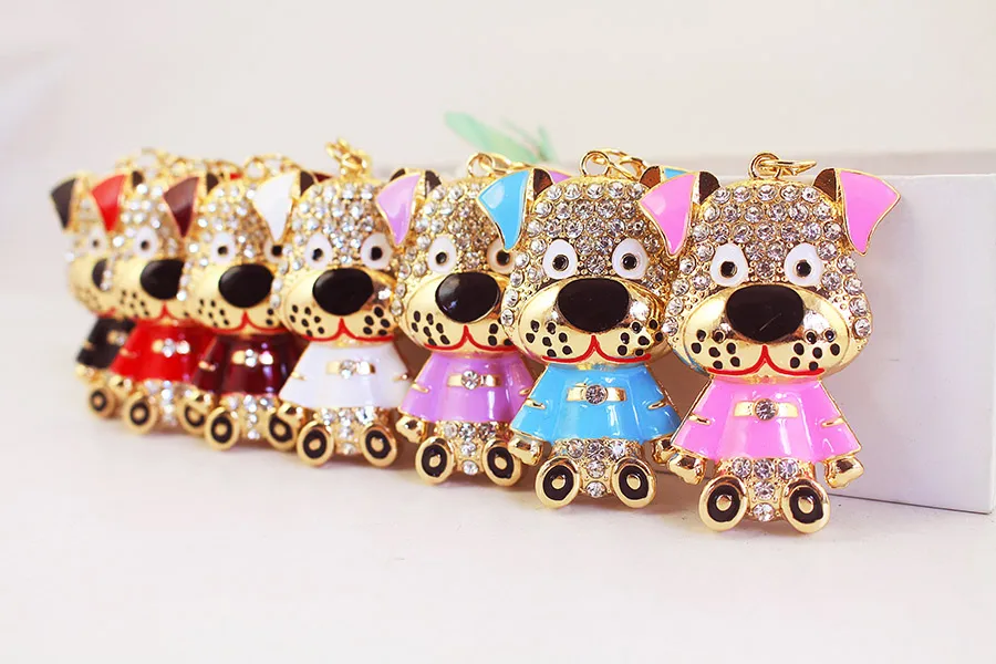 1 Piece Cute Artistic Animal Alloy Inlay Rhinestones Keychain display picture 18