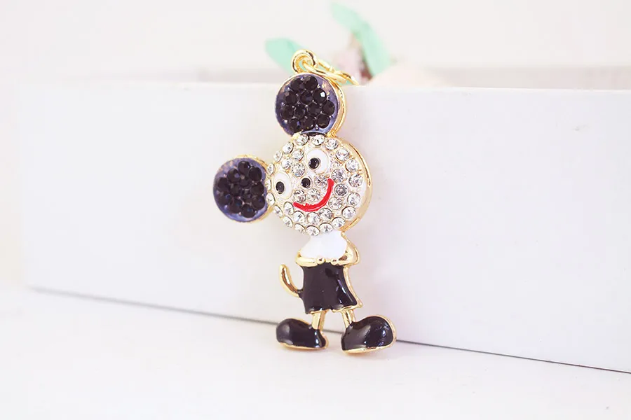 1 Piece Cute Artistic Animal Alloy Inlay Rhinestones Keychain display picture 6