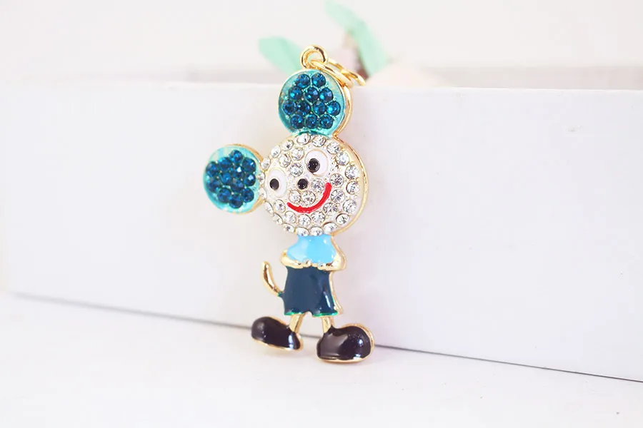 1 Piece Cute Artistic Animal Alloy Inlay Rhinestones Keychain display picture 4