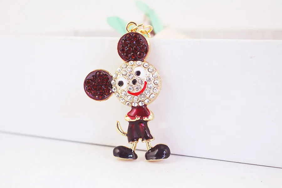 1 Piece Cute Artistic Animal Alloy Inlay Rhinestones Keychain display picture 12