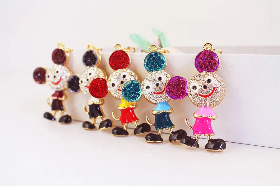 1 Piece Cute Artistic Animal Alloy Inlay Rhinestones Keychain display picture 14