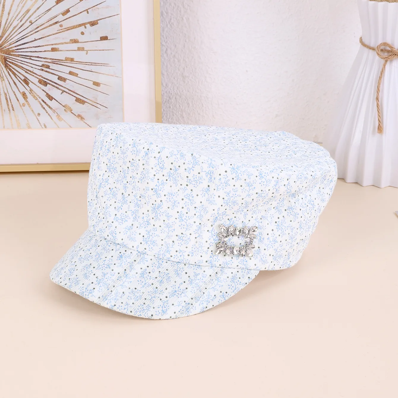 Women's Vacation New Style Ditsy Floral Short Brim Newsboy Cap display picture 4