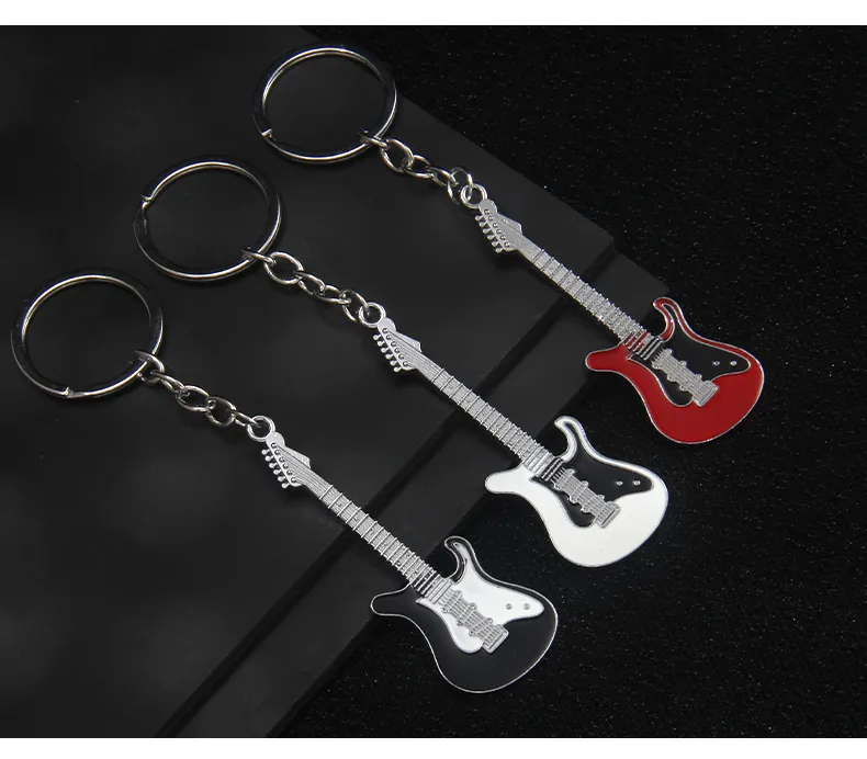 1 Piece Y2K Rock Guitar Iron Zinc Alloy Slip-on Keychain display picture 5