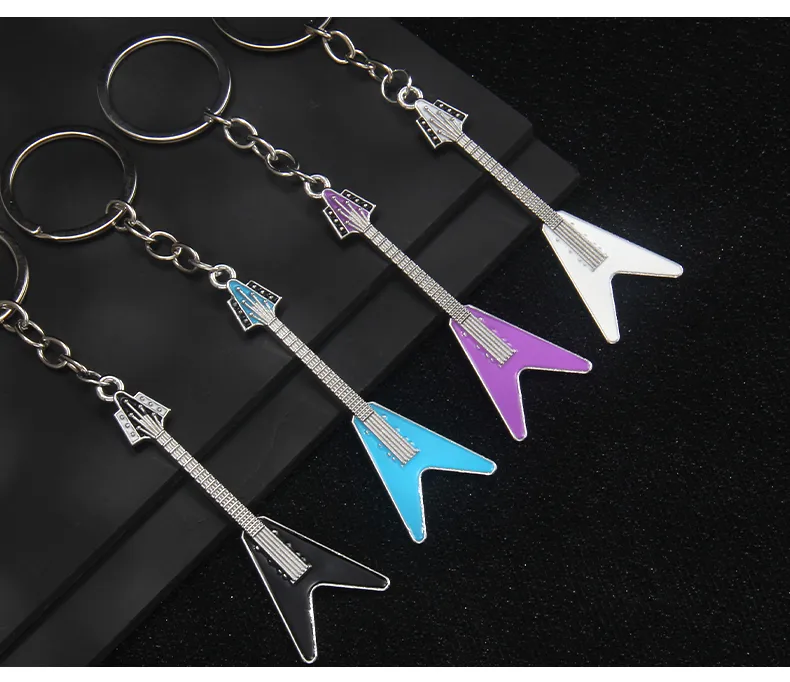1 Piece Y2K Rock Guitar Iron Zinc Alloy Slip-on Keychain display picture 8