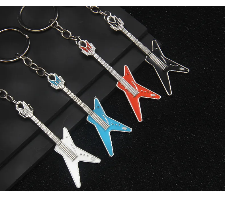 1 Piece Y2K Rock Guitar Iron Zinc Alloy Slip-on Keychain display picture 9