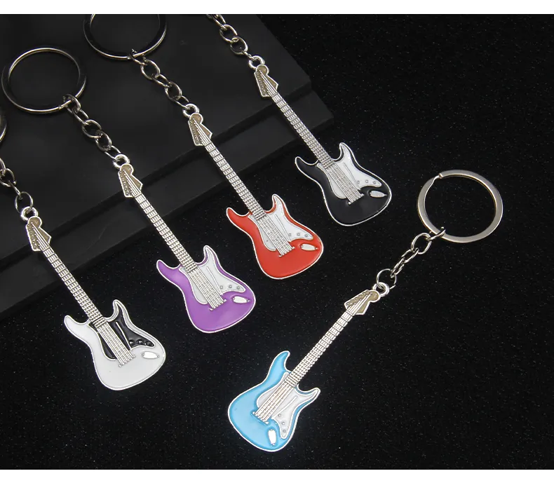 1 Piece Y2K Rock Guitar Iron Zinc Alloy Slip-on Keychain display picture 11