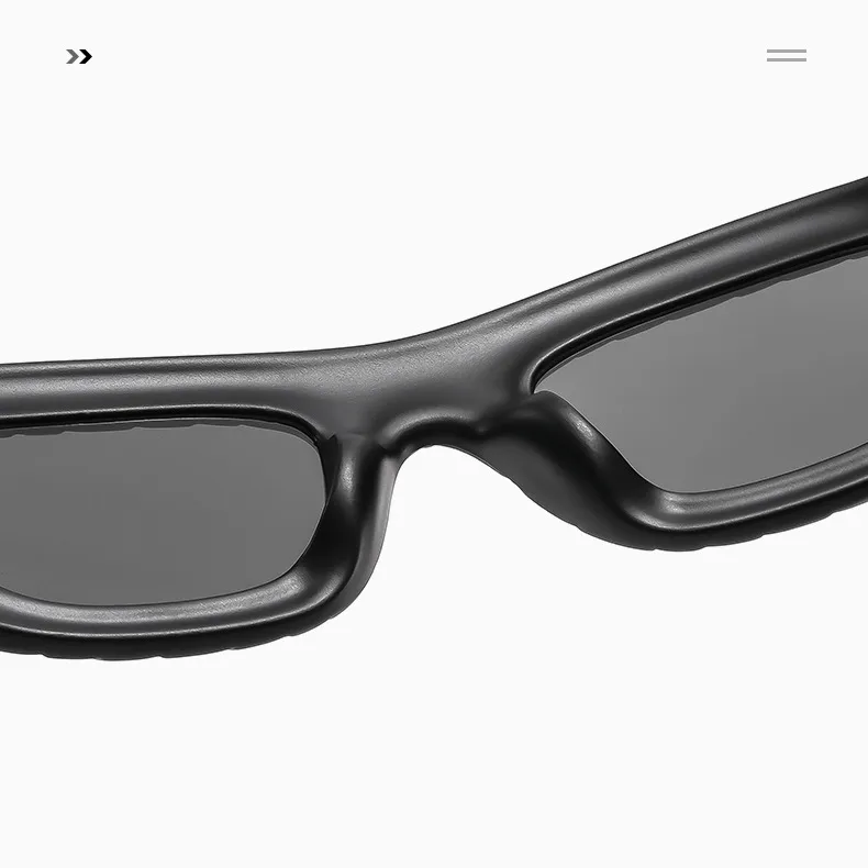 2000 S Style Grid Pattern Sunglasses Women Fashion Personalized Hip Hop Punk Glasses Travel Party Sunscreen Square Frame Full Frame display picture 5