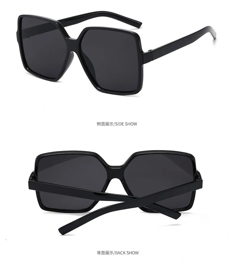 Women's Sunglasses Fashionable Summer Anti-Uv Sunglasses Large Frame Street Photography Sunglasses J1932 display picture 4