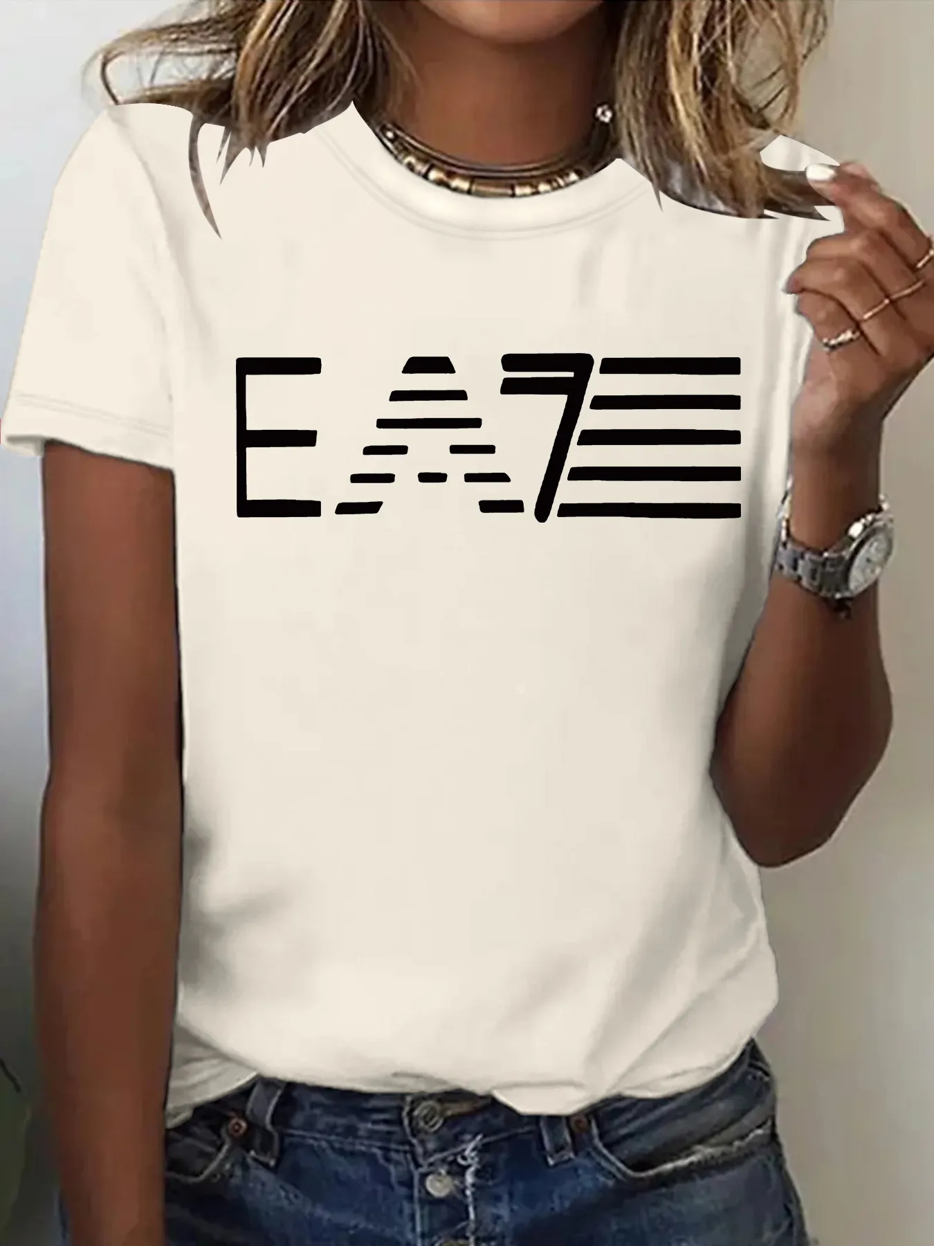 Women's T-shirt Short Sleeve T-Shirts Printing Casual Pastoral Streetwear Slogan display picture 2