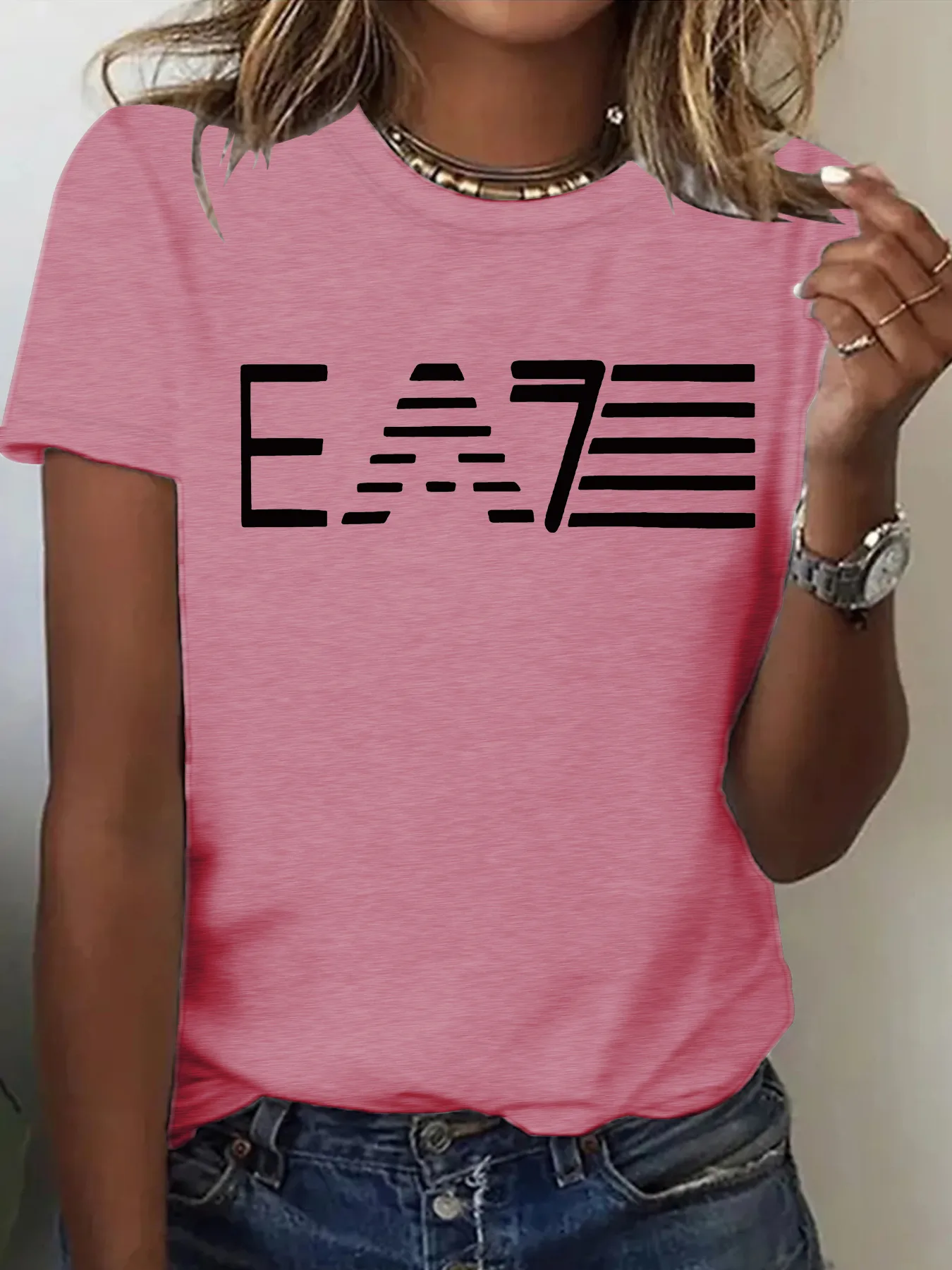 Women's T-shirt Short Sleeve T-Shirts Printing Casual Pastoral Streetwear Slogan display picture 6