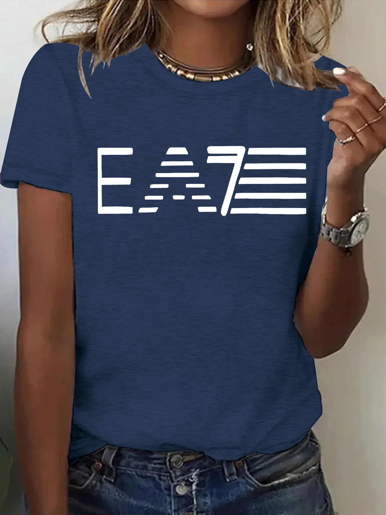Women's T-shirt Short Sleeve T-Shirts Printing Casual Pastoral Streetwear Slogan display picture 8