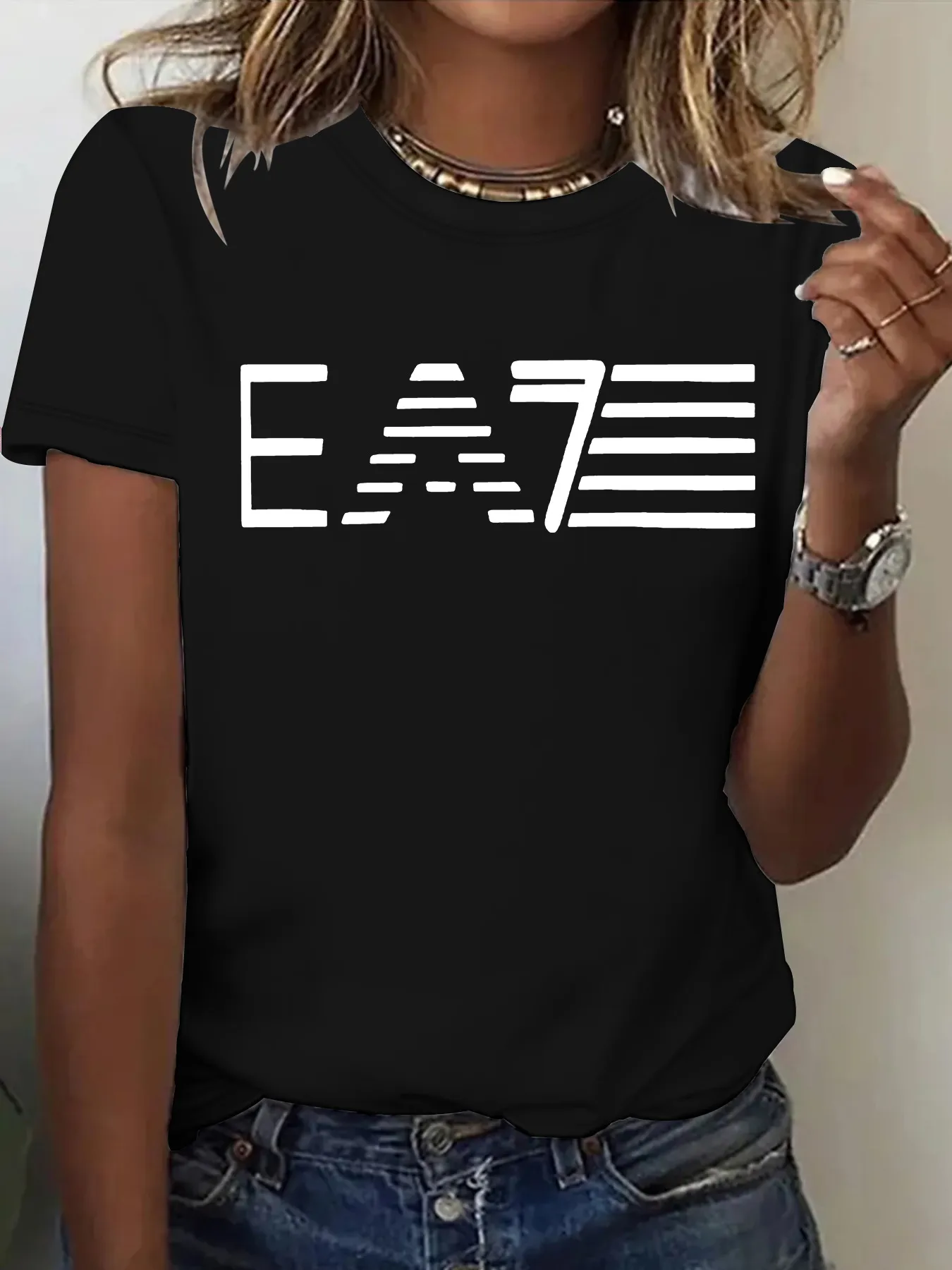 Women's T-shirt Short Sleeve T-Shirts Printing Casual Pastoral Streetwear Slogan display picture 9