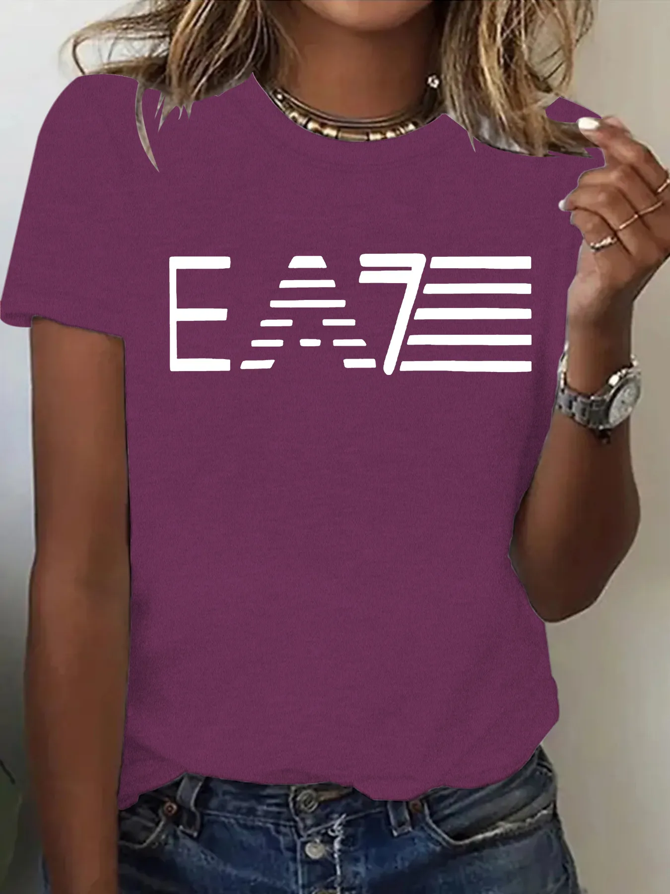 Women's T-shirt Short Sleeve T-Shirts Printing Casual Pastoral Streetwear Slogan display picture 10