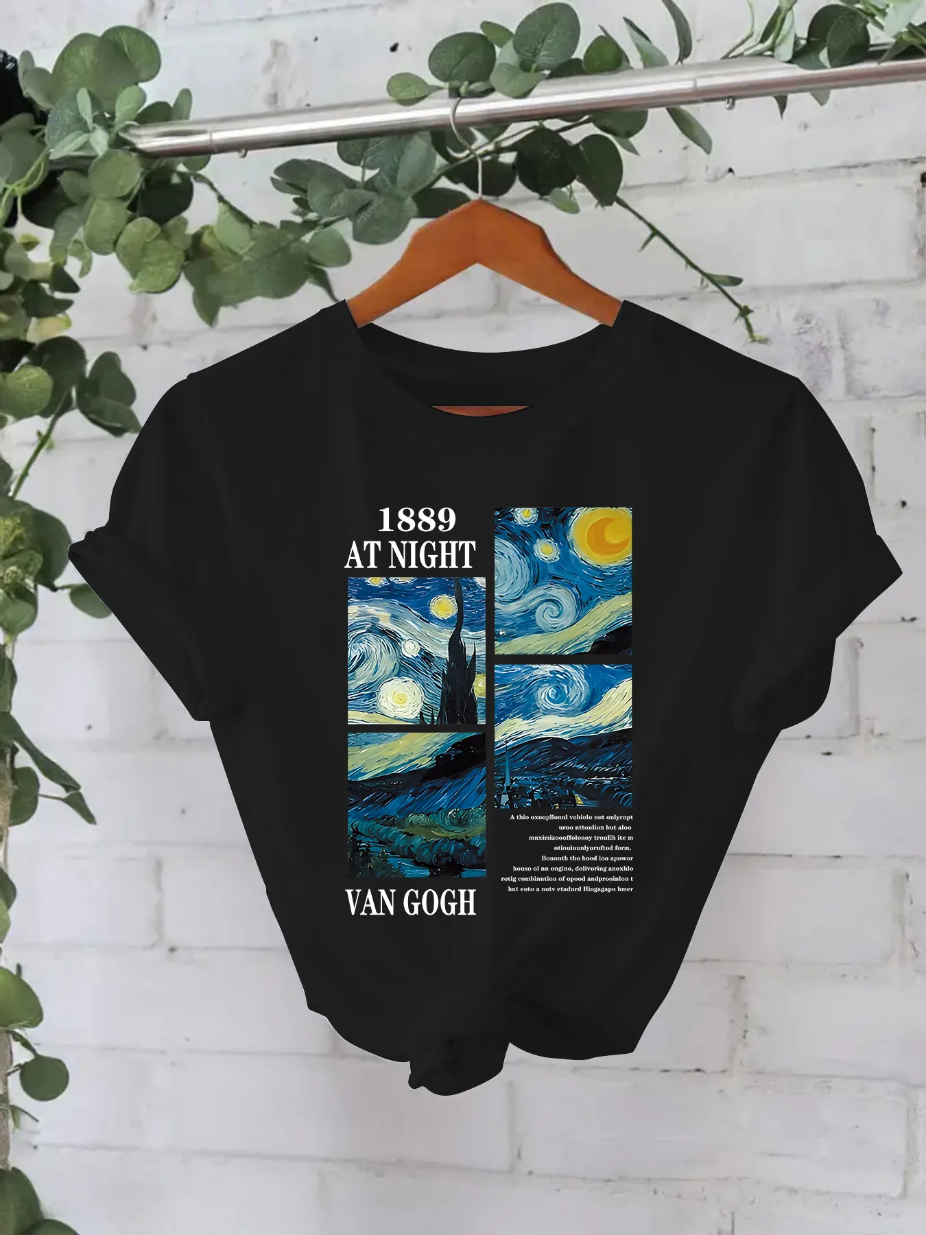 Women's T-shirt Short Sleeve T-Shirts Printing Casual Pastoral Streetwear Slogan Oil Painting display picture 2