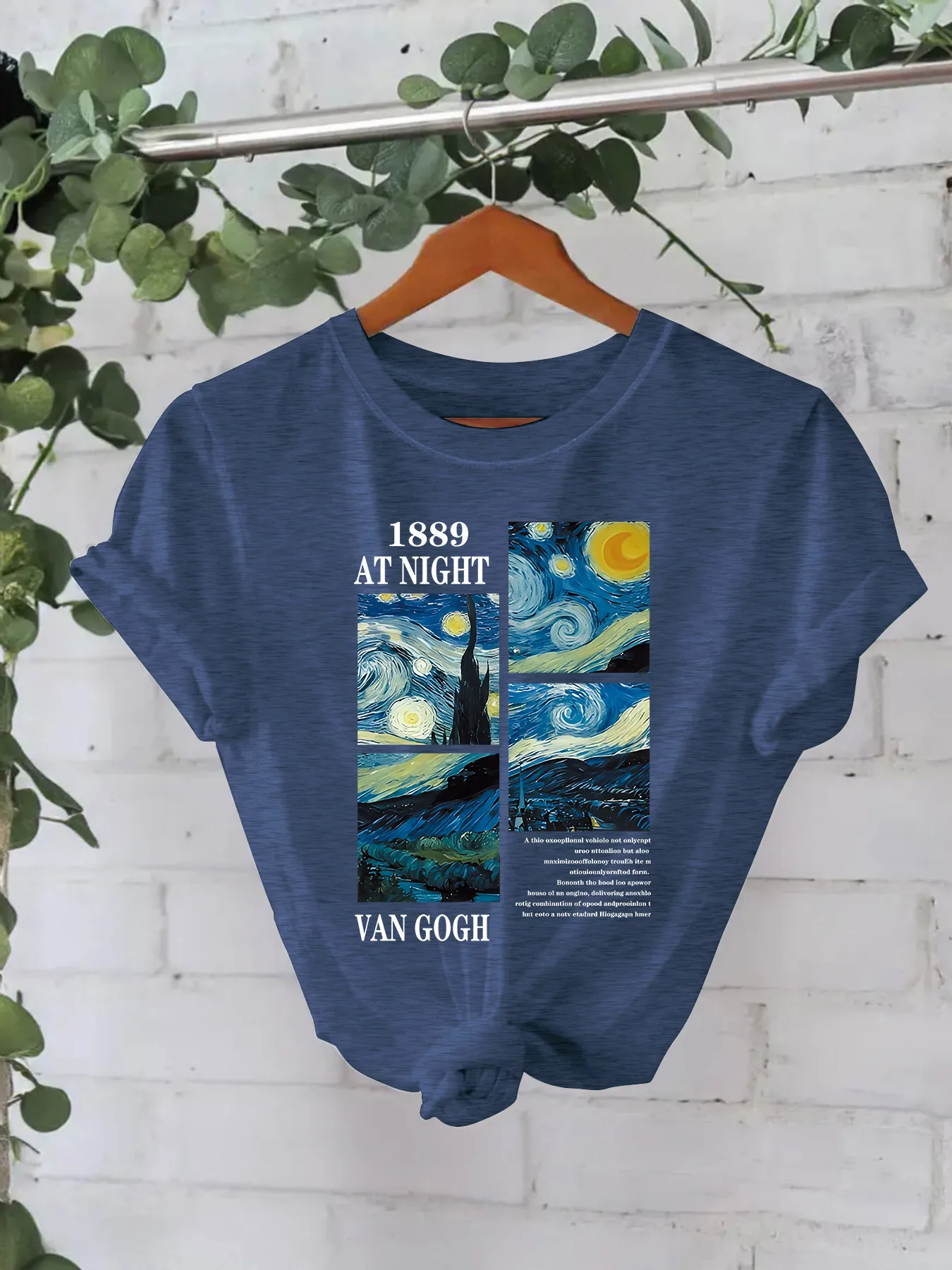 Women's T-shirt Short Sleeve T-Shirts Printing Casual Pastoral Streetwear Slogan Oil Painting display picture 3