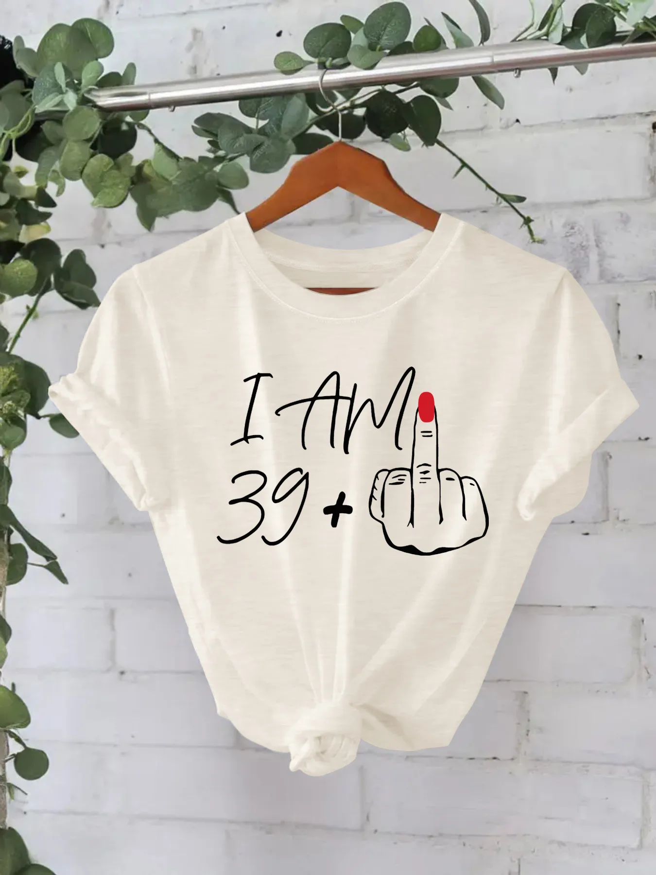 Women's T-shirt Short Sleeve T-Shirts Printing Casual Pastoral Streetwear Slogan Gesture display picture 2
